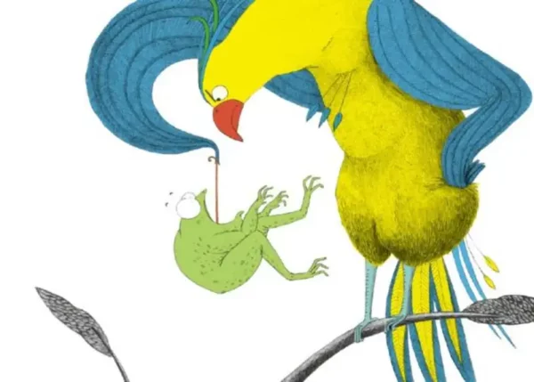 Ce livre kamishibaï À l'heure du déjeuner emmène l'enfant au cœur de la nature. Une histoire de mare, d'animaux et de découvertes.