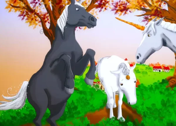 Découvrez Petite Corne, un kamishibaï qui mêle légende et émotion. Une lecture pour enfant où la magie des licornes opère.