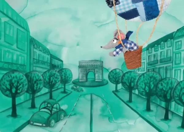 Aventure à Paris ! Un kamishibaï pour enfant qui dévoile la ville par correspondance et voyage.