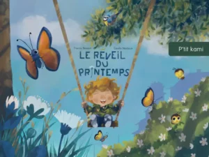 Kamishibaï enfant : Le Réveil du Printemps. Histoire nature, insectes, saisons. Lecture jeunesse illustrée.