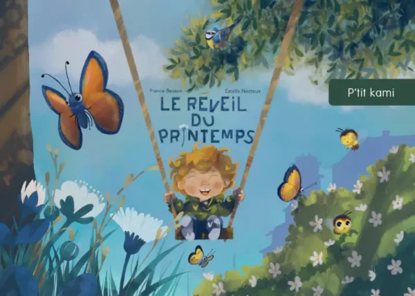 Kamishibaï enfant : Le Réveil du Printemps. Histoire nature, insectes, saisons. Lecture jeunesse illustrée.