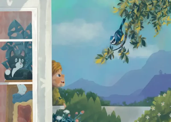 Lecture enfant : Le Réveil du Printemps en kamishibaï. Nature, insectes et joie du printemps.