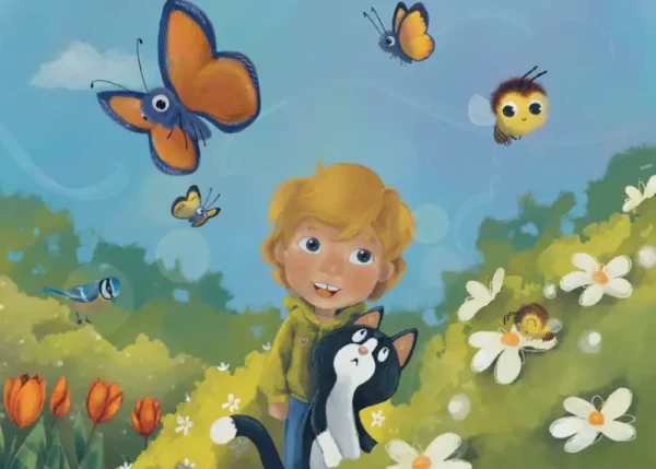 Livre kamishibaï Le Réveil du Printemps : conte printanier pour enfants. Découvrez la nature !