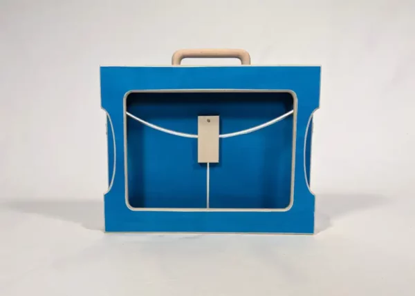 Butaï bois artisanal bleu - Format traditionnel – Image 3