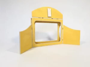 Butaï bois artisanal jaune - Format traditionnel