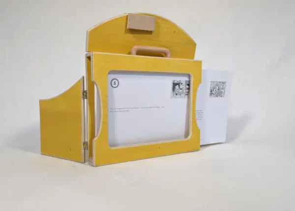 Butaï bois artisanal jaune - Format traditionnel – Image 5