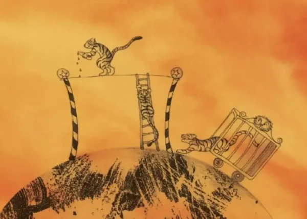 Ce kamishibaï est un spectacle à lui tout seul ! Découvrez l'histoire du tigre amoureux qui se mêle des affaires de cœur dans le cirque. Une intrigue drôle et rythmée.
