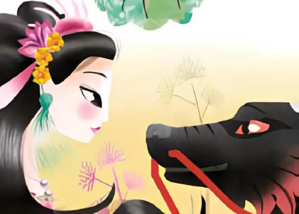 Ce kamishibai est tiré d'une légende shinto ! L'enfant revit le conte du dragon et du monstre le plus célèbre du Japon dans votre butaï.