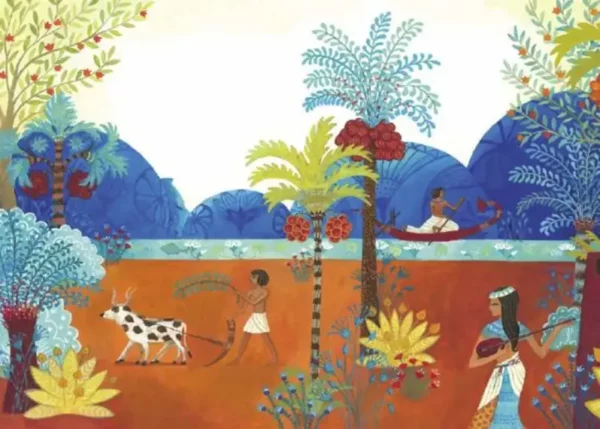 L'hippopotame bleu et la pyramide ! Ce kamishibai sur l'Égypte est parfait pour une initiation à l'art avec l'enfant. Une belle histoire.