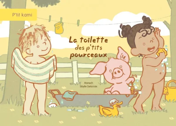 Du sale au propre ! Une histoire kamishibaï sur l'hygiène des p'tits pourceaux de la ferme pour que les enfants aiment se laver.