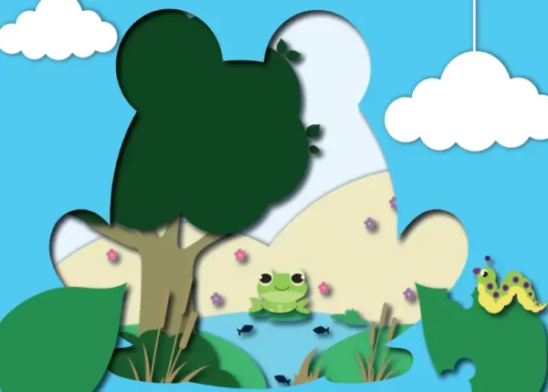 Cet outil kamishibaï vous permet d'acheter une histoire de voyage ! La grenouille Mira explore le monde pour montrer la diversité aux enfants.