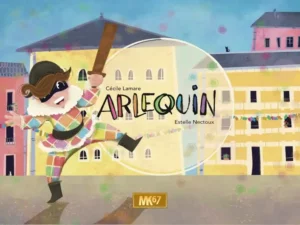 Découvrez Arlequin en kamishibaï. Une histoire joyeuse de déguisement et de fête qui transporte l'enfant dans l'esprit du Carnaval.