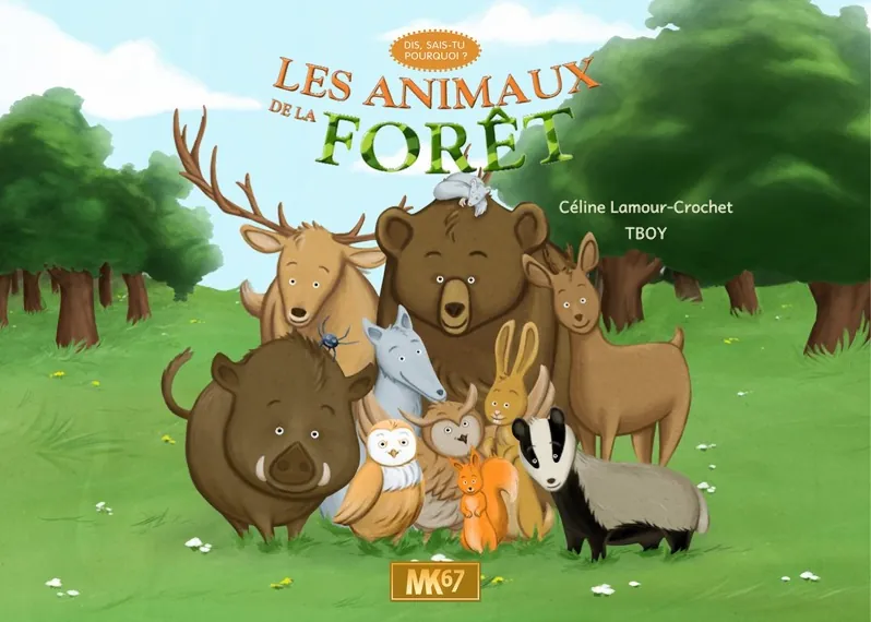 Questions sur le cerf et le loup ! Dis, sais-tu pourquoi ? Ce kami pédagogique est un cadeau pour l'enfant.