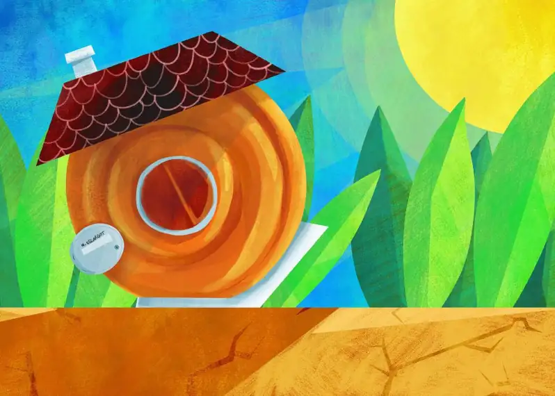 Ce kamishibaï pour enfant est idéal pour la crèche. Petit escargot est une chanson facile à raconter dans le butaï.