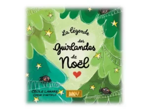 Raconter Noël avec La légende des guirlandes de Noël ! Ce kami traditionnel sur la guirlande est parfait pour l'enfant.