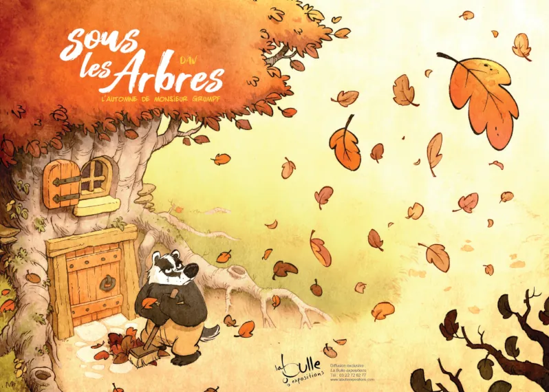 L'automne de Monsieur Grumpf est un kamishibaï bd original. Ses cases racontent l'histoire avec humour pour les enfants à l'école.